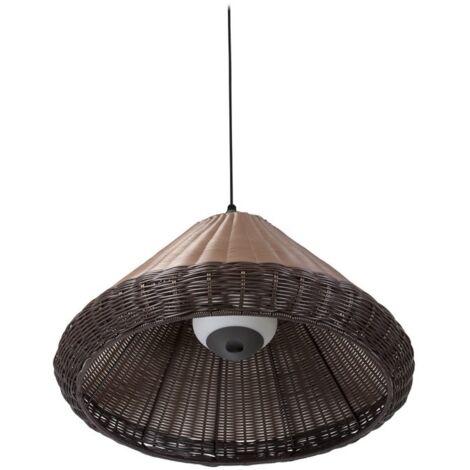 Faro SAIGON - Colgante domo Marrón, E27, IP65