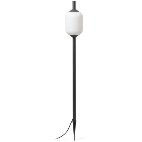 Faro SAIGON - Lampada da terra per esterni Spike bianca, E27, IP65