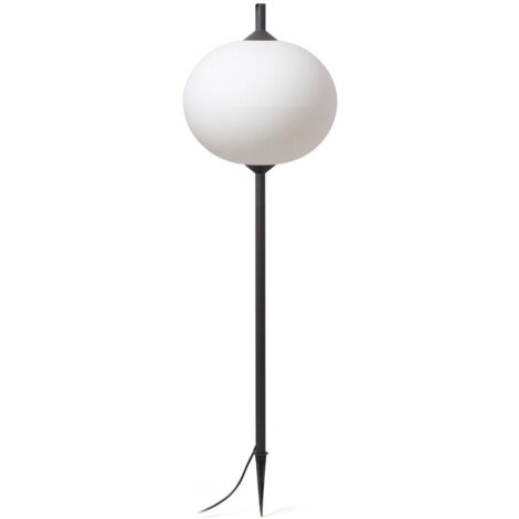 Faro SAIGON - Lampada da terra per esterni Spike bianca, E27, IP65