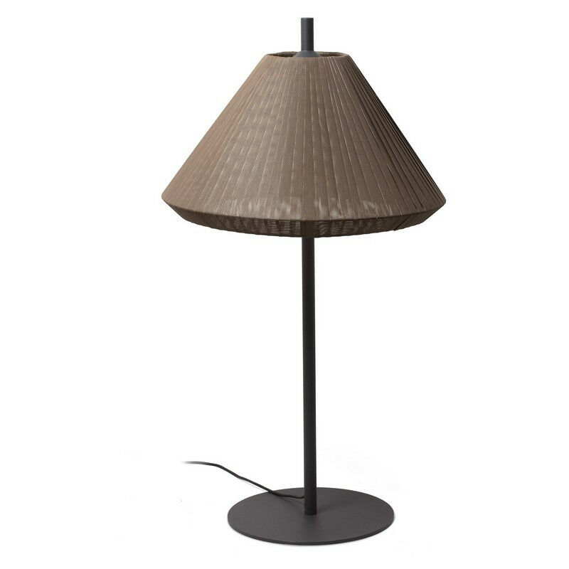 Faro saigon - Table Lamp Round Tapered Brown, E27, IP65