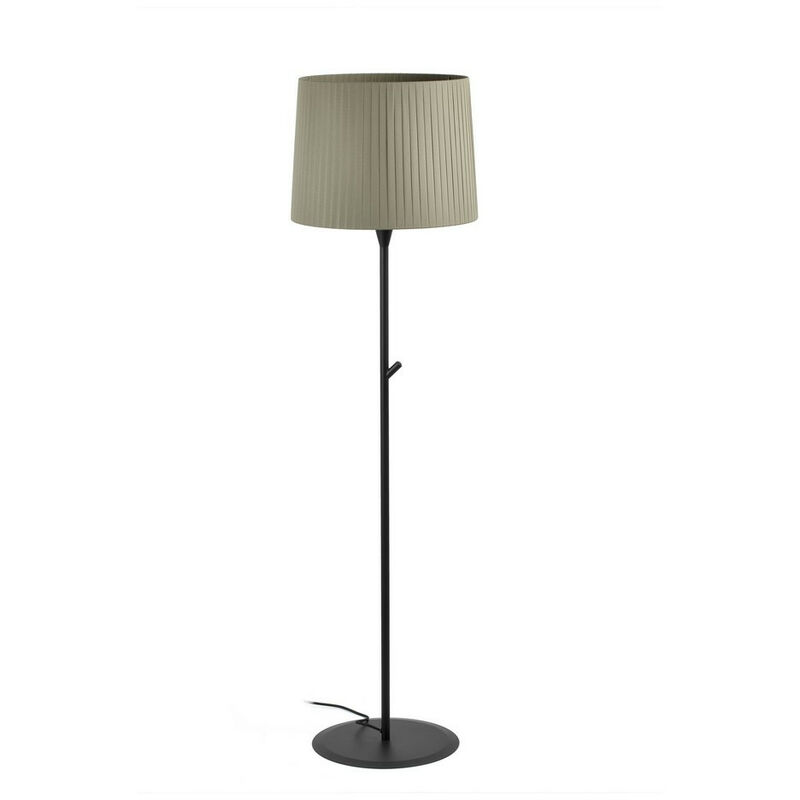 Faro samba - Floor Lamp Round Tappered Shade Black, E27