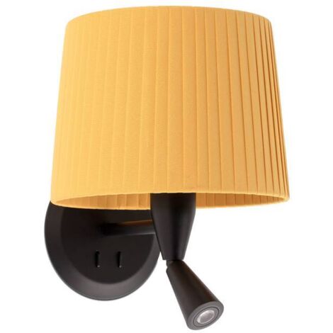 Faro SAMBA - Lampada da lettura Lampada da parete Nera, E27
