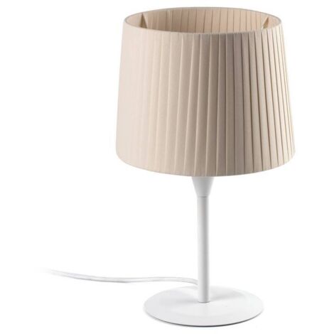 Faro SAMBA - Tischlampe Round Tapered Beige, E27
