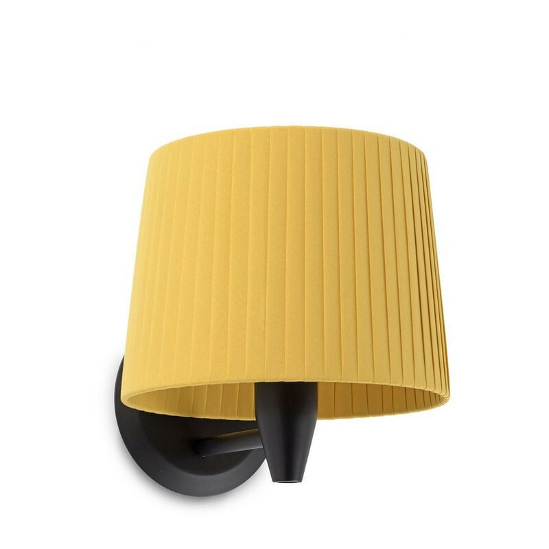 Faro Barcelona - Faro samba - Wall Light with Shade Black, E27