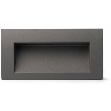 Faro Sedna-2 - Applique da incasso a LED per esterni grigio scuro IP65