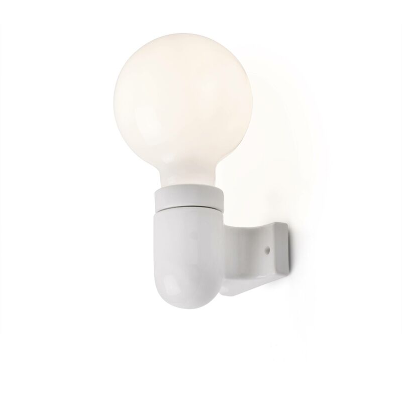 Faro Sera - Globe Wall Lamp White 1 Light E27