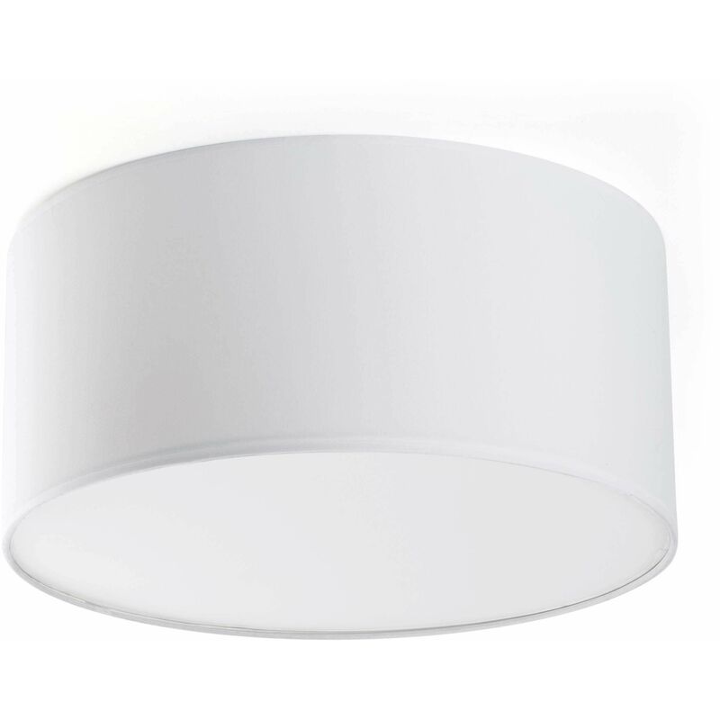 Seven 2-bulb white ceiling light