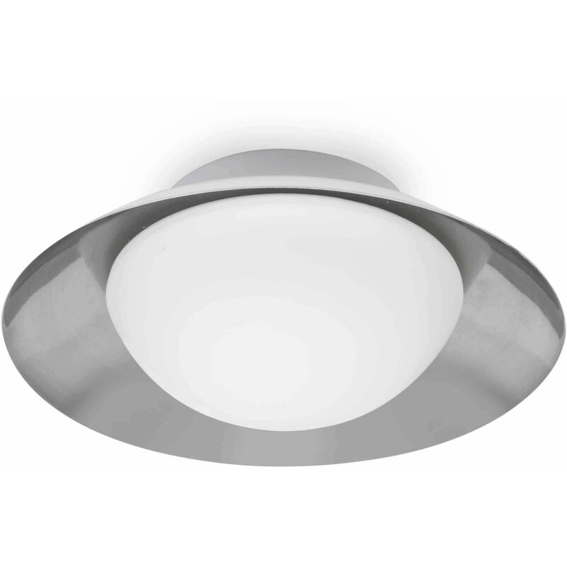 08-faro - White nickel Side ceiling light 1 bulb