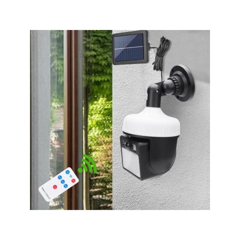 Faro solare 300 led smd con telecomando faretto