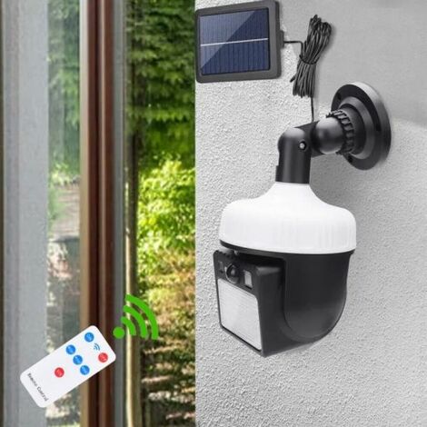 FARO SOLARE 300 LED SMD CON TELECOMANDO FARETTO SENSORE DI MOVIMENTO JX-8116A