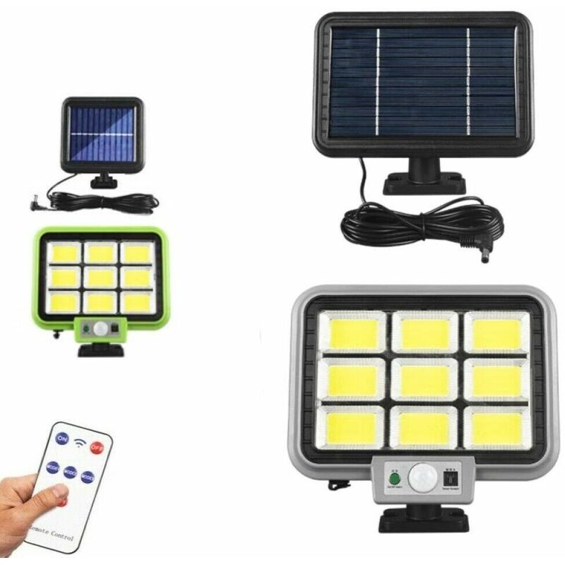 Faro solare con pannello faretto sensore di