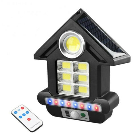 Faro Solare Con Pannello Faretto Sensore Movimento 81led Cob Telecomando Cl-s180