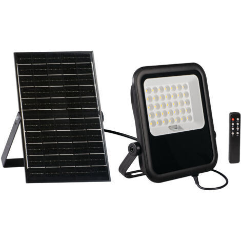 Faro solare LED 15W nero IP65 Kanlux SONE telecomando