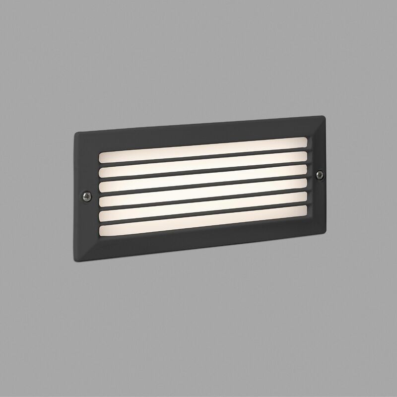 Faro Stripe-1 - Outdoor led Recessed Wall Light Dark Grey 5W 3000K IP54