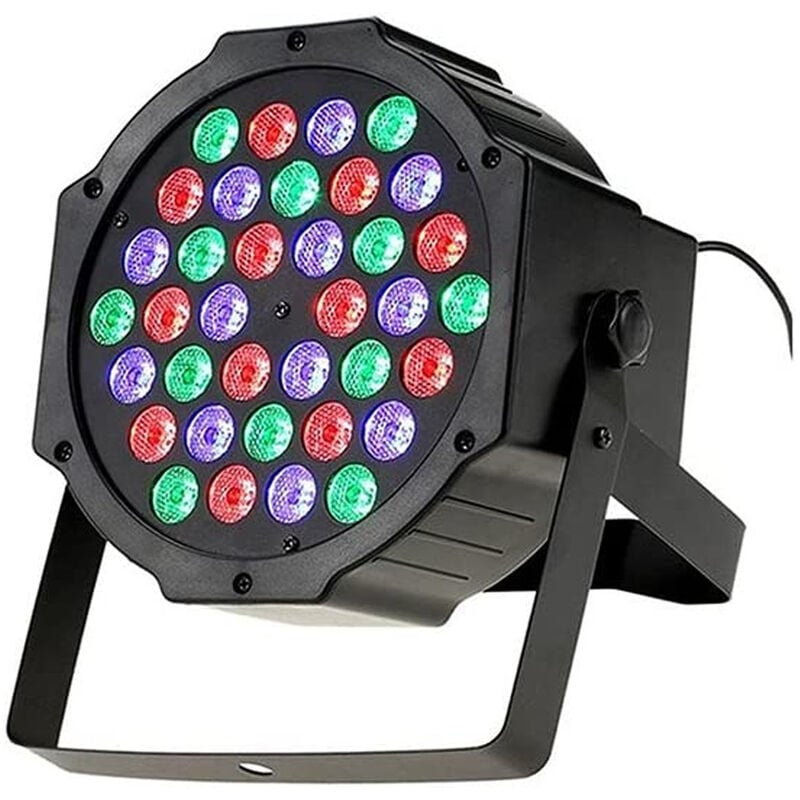 BS - Faro led Strobo 36 led Proiettore Effetto Luci Discoteca rgb Sensore Sonoro Slim