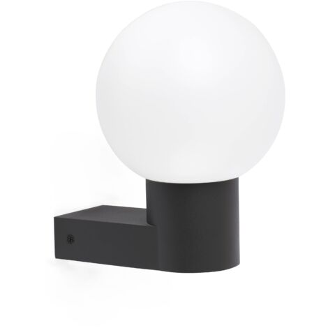 Faro Structure - Applique murale d'extérieur à 1 lumière, gris foncé IP44, E27 (ABAT-JOUR NON INCLUS)