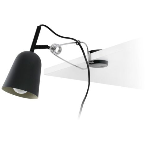 Faro Studio - 1 lumière Clip On Spotlight Noir, Crème, E14