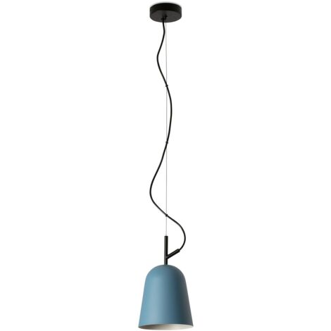 Faro STUDIO 16cm Kuppel-Pendelleuchte Mattschwarz, Blau