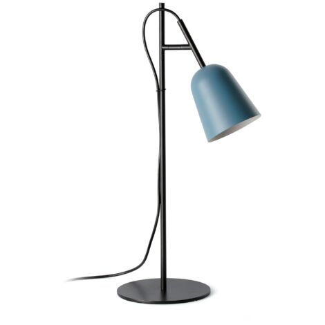 Faro STUDIO Lampe de travail de bureau Noir mat, Bleu