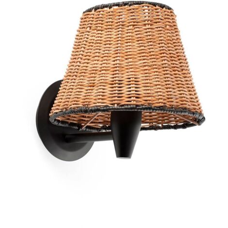 Faro SUMBA Applique murale abat-jour en rotin noir 3000K