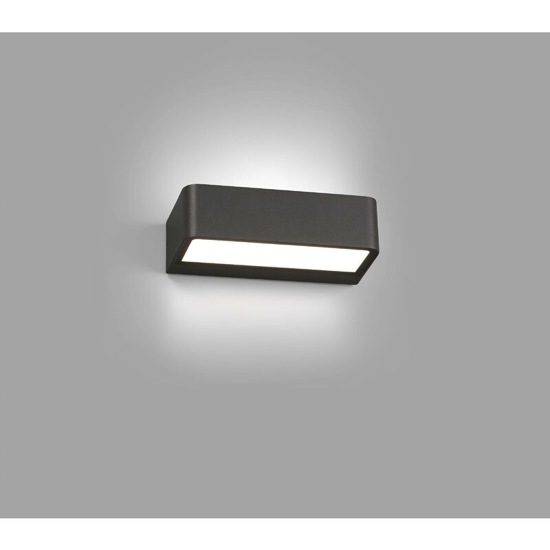 Faro Takua - Outdoor led Dark Grey Up Down Wall Light 10W 3000K IP65