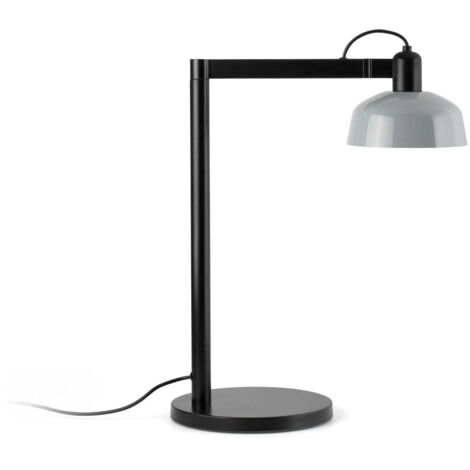 Faro Tatawin Lámpara de escritorio negra, azul grisáceo brillante, 1x E27
