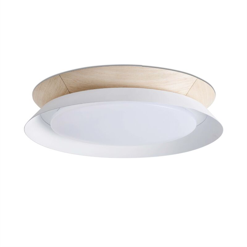 Faro Tender - Led Flush Ceiling Lamp White 24W 3000K