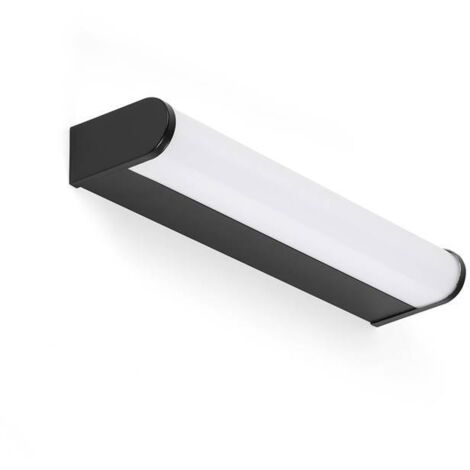 Faro TIDE Lampada da bagno sopra specchio da 30 cm nero opaco 3000 K IP44