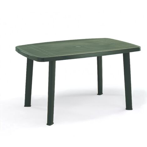 Faro Tisch, 140x90 cm grün Vollkunststoff Gartentisch Terassentisch