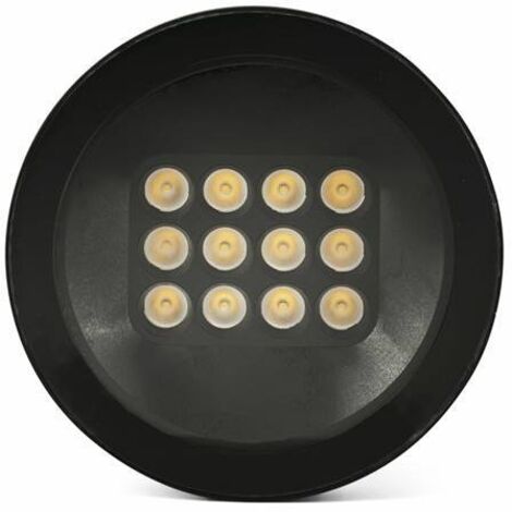 Faro TRAS-25 Lampada da incasso a terra da esterno a led nera 13º 3000K IP67