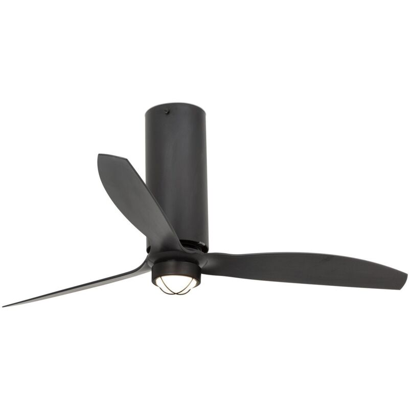 

Faro Barcelona - TUBE FAN LED Ventilador de techo negro mate con luz - NEGRO MATE