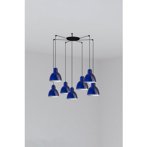 Faro VENICE Lámpara de techo colgante con 7 luces en color azul