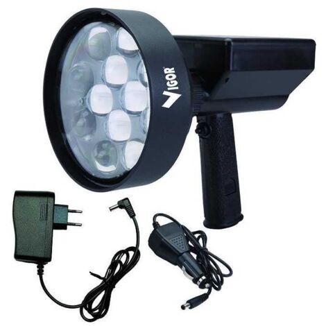 Faro Vigor Led Recargable de Censo Nocturno 36 Vatios