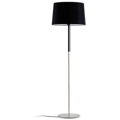 Faro Volta - Lampadaire à 1 lumière, noir, nickel, E27