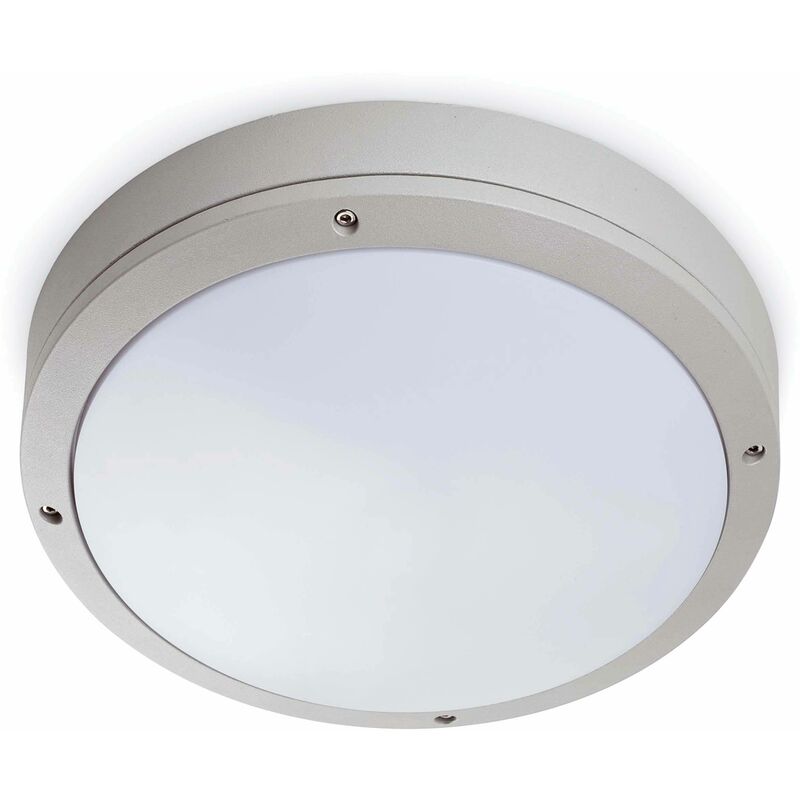 Faro Yen - 1 Light Outdoor Ceiling Light White, Grey IP54, E27