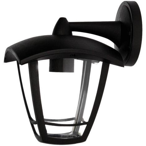Farol de jardín brazo arriba Serie Barli E27 Negro