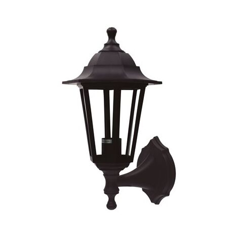 Farol de jardín brazo reversible Serie Bagan E27 IP44 Negro