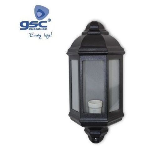 Farol de jardín negro para pared serie luciérnaga GSC 000701907