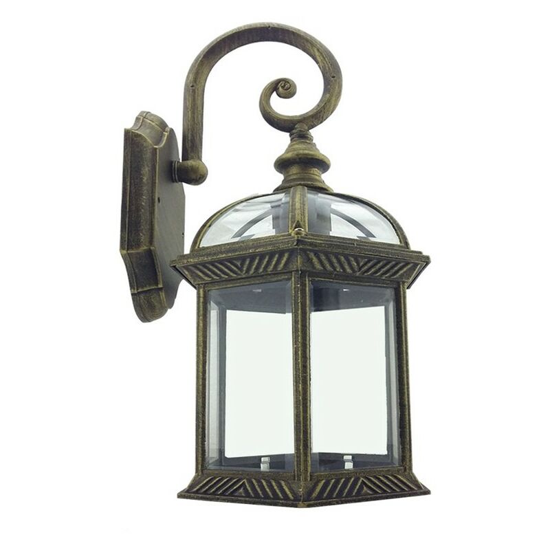 

Fabrilamp - Farol de pared Amapola Plata vieja/negro con oro Negro con oro - Plata vieja/negro con oro