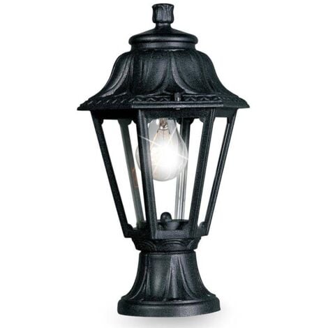 Farol De Pie FUMAGALLI MIKROLOT/ANNA E27 IP55 Transparente - Negro