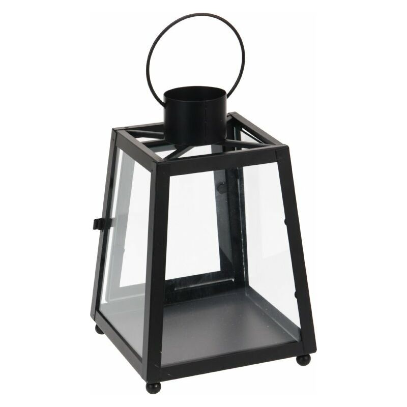 

Farol Decorativo Metalico Negro 16.5X16.5X24 Cm