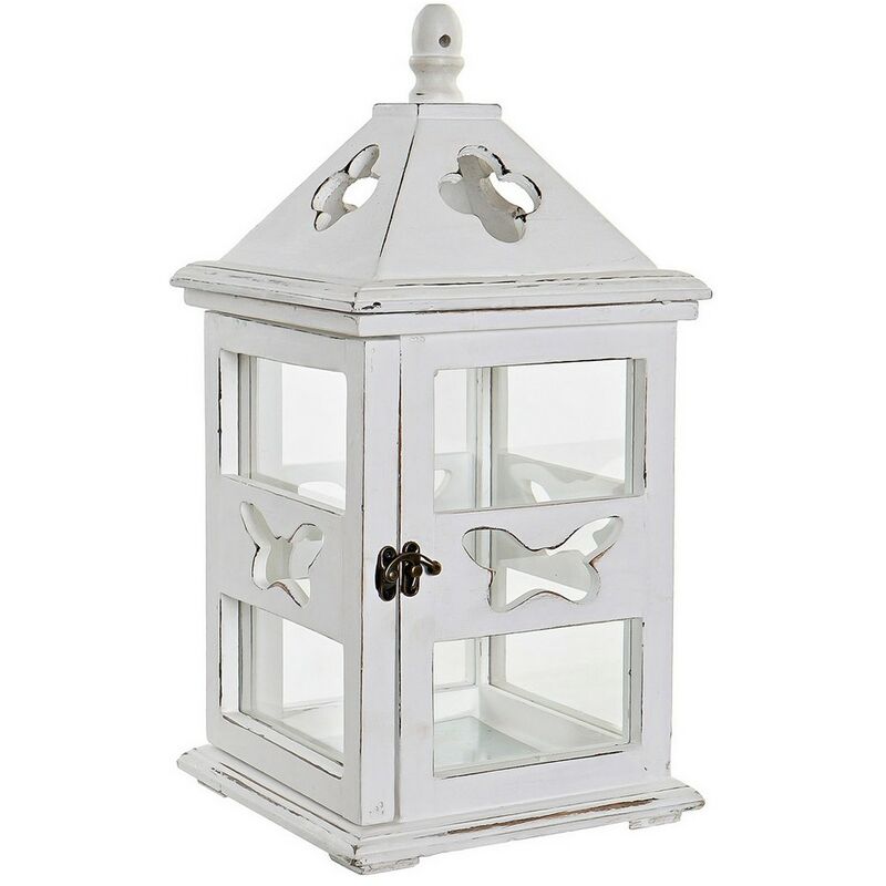 

Farol DKD Home Decor Blanco Cristal Pino (21 x 21 x 43 cm)