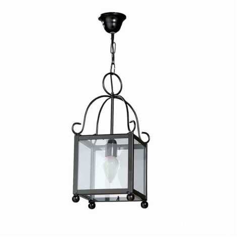 Farol Forja Monasterio e27 43x18 Negro