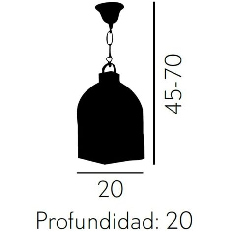 Farol granadino 4 caras grande 1xe27 cuero/colores regx20x20 cm