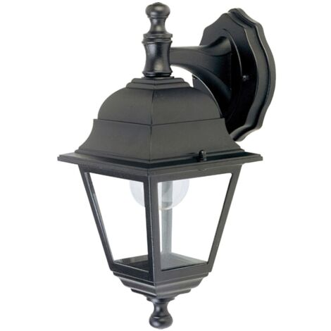 Farol Jardin Soporte Alto Negro.