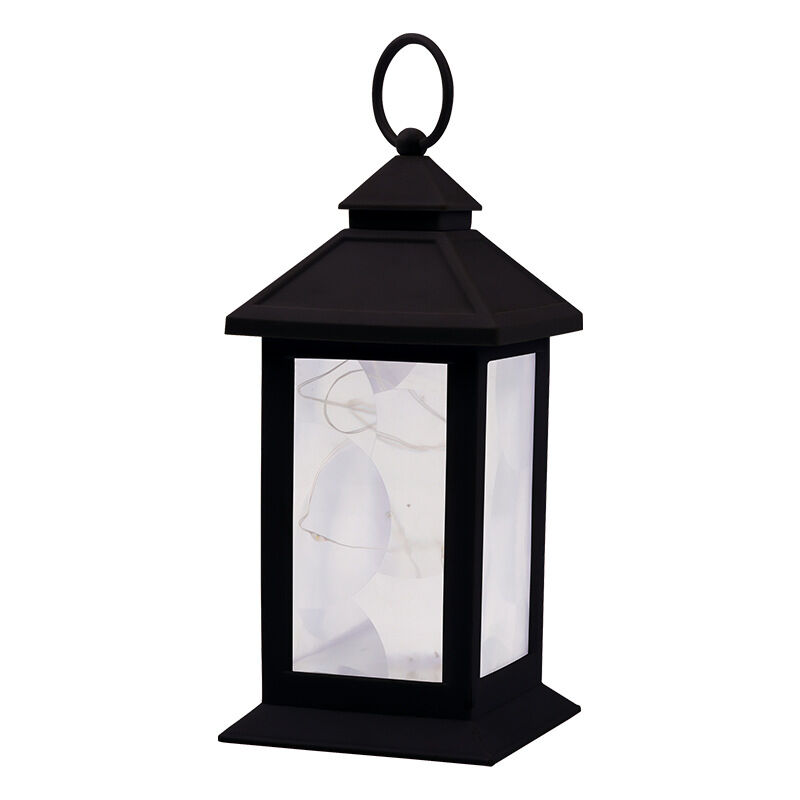 

Farol LED, exterior, farol decorativo, colgante o de pie, H 20 cm, negro