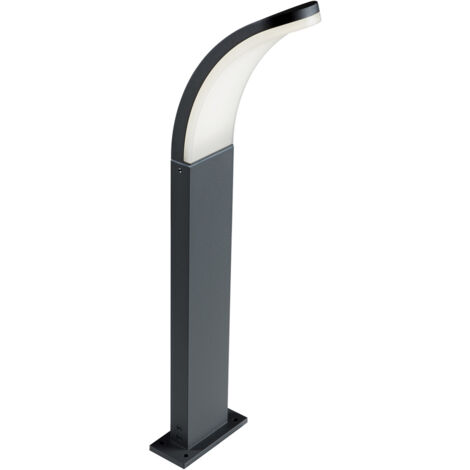 Farol Led Poste 'Comma' 12 W Cm. 13 X 8 X H.62,5 - Gris