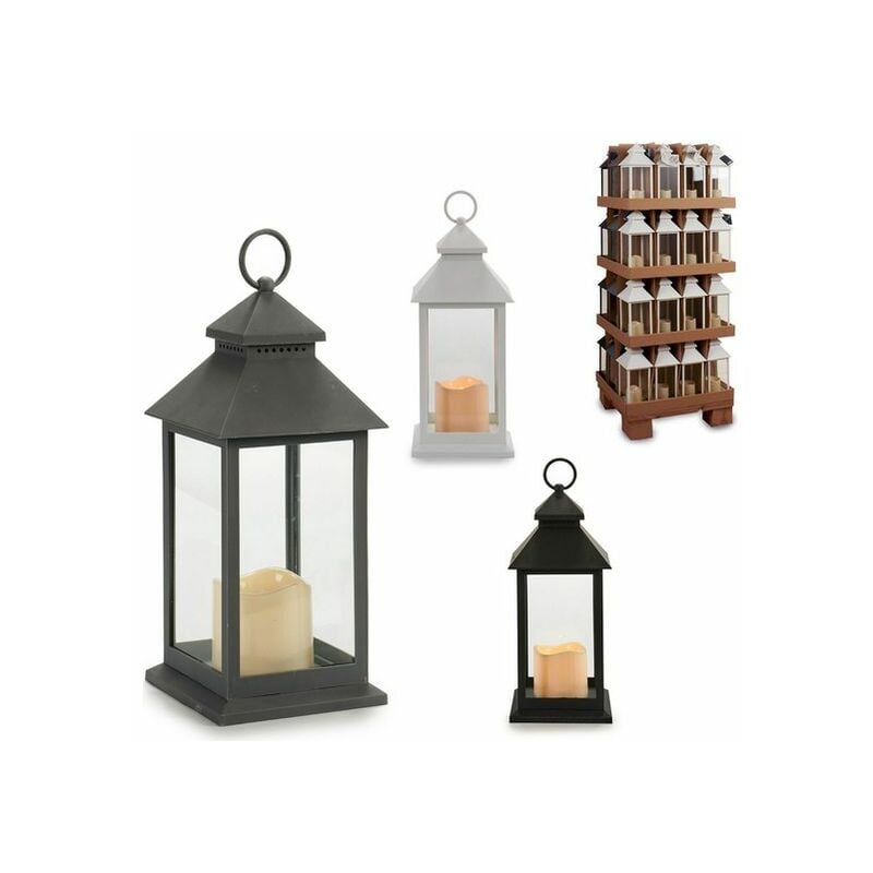 

Farol LED Vela Plástico (13,5 x 35 x 13,5 cm)