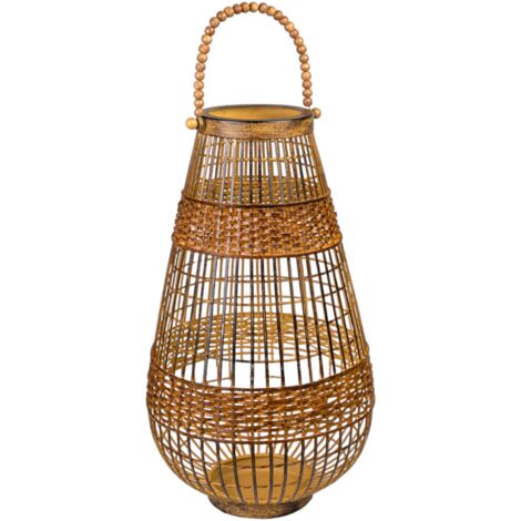 Farol Metal Calado Antique 622