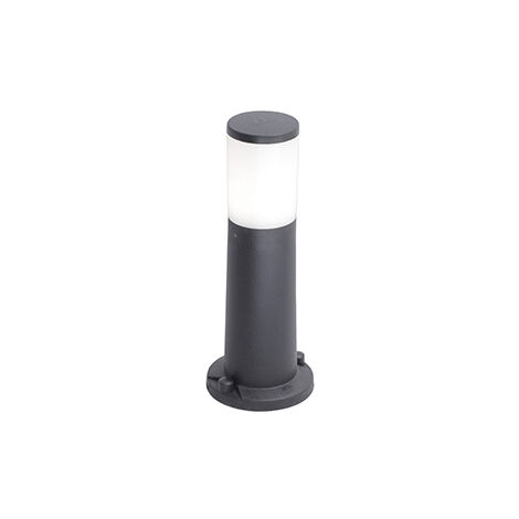 Farola AMELIA 1xE27 8,5W con pulsador CCT (3colores) IP55 resina negra